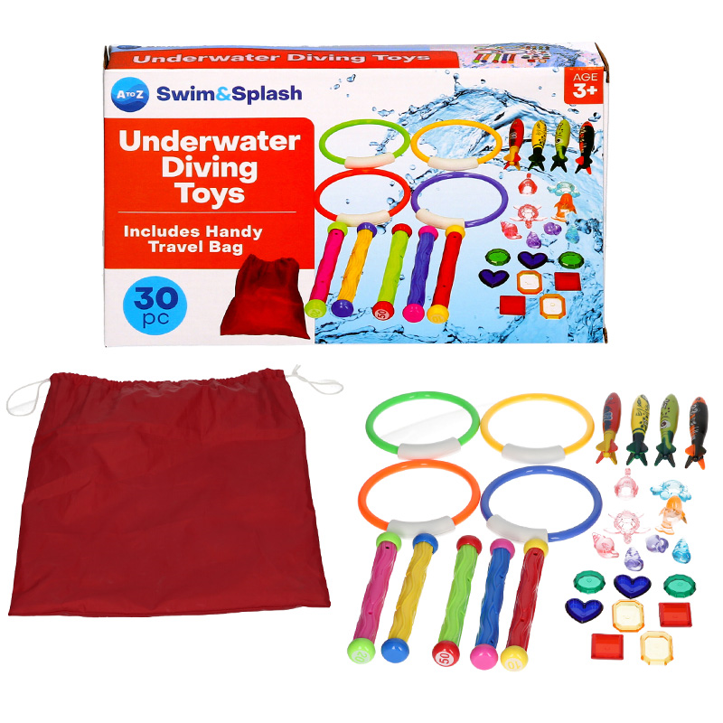 30 Piece Diving Toys Set β Underwater Pool Diving Game for Kids