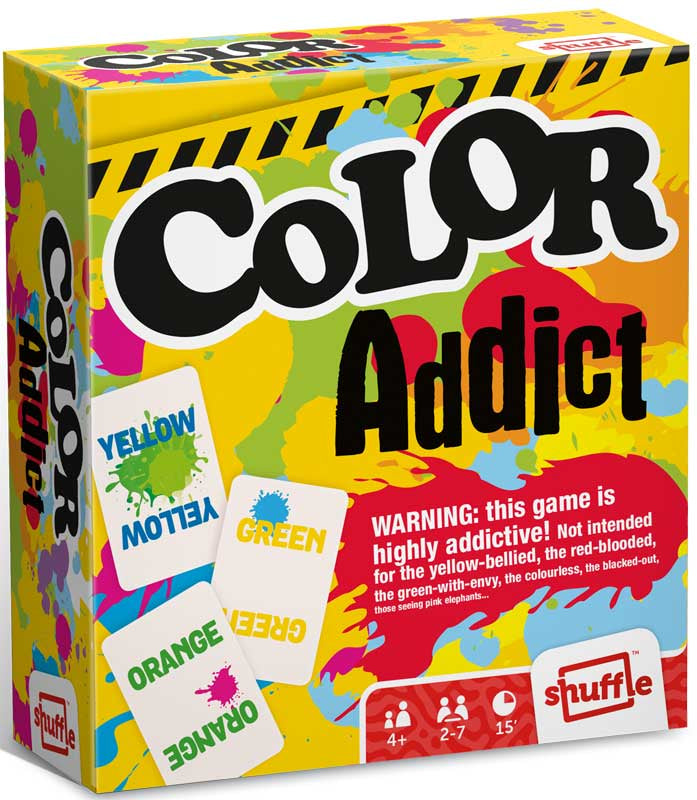 Shuffle Colour Addict | Fast-Paced Colour Matching Card Game for All Ages