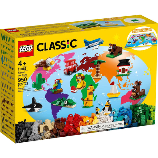 LEGO Classic Around the World 11015 Building Bricks Set | 950 Pieces