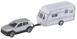 Teamsterz Car and Caravan – Assorted Die-Cast Vehicle and Trailer Playset