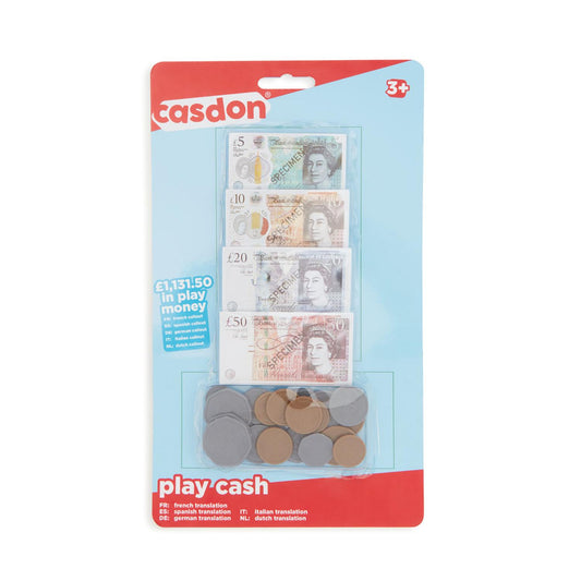 Casdon Play Cash £ – Educational Pretend Play Money Set for Kids (Ages 3+)