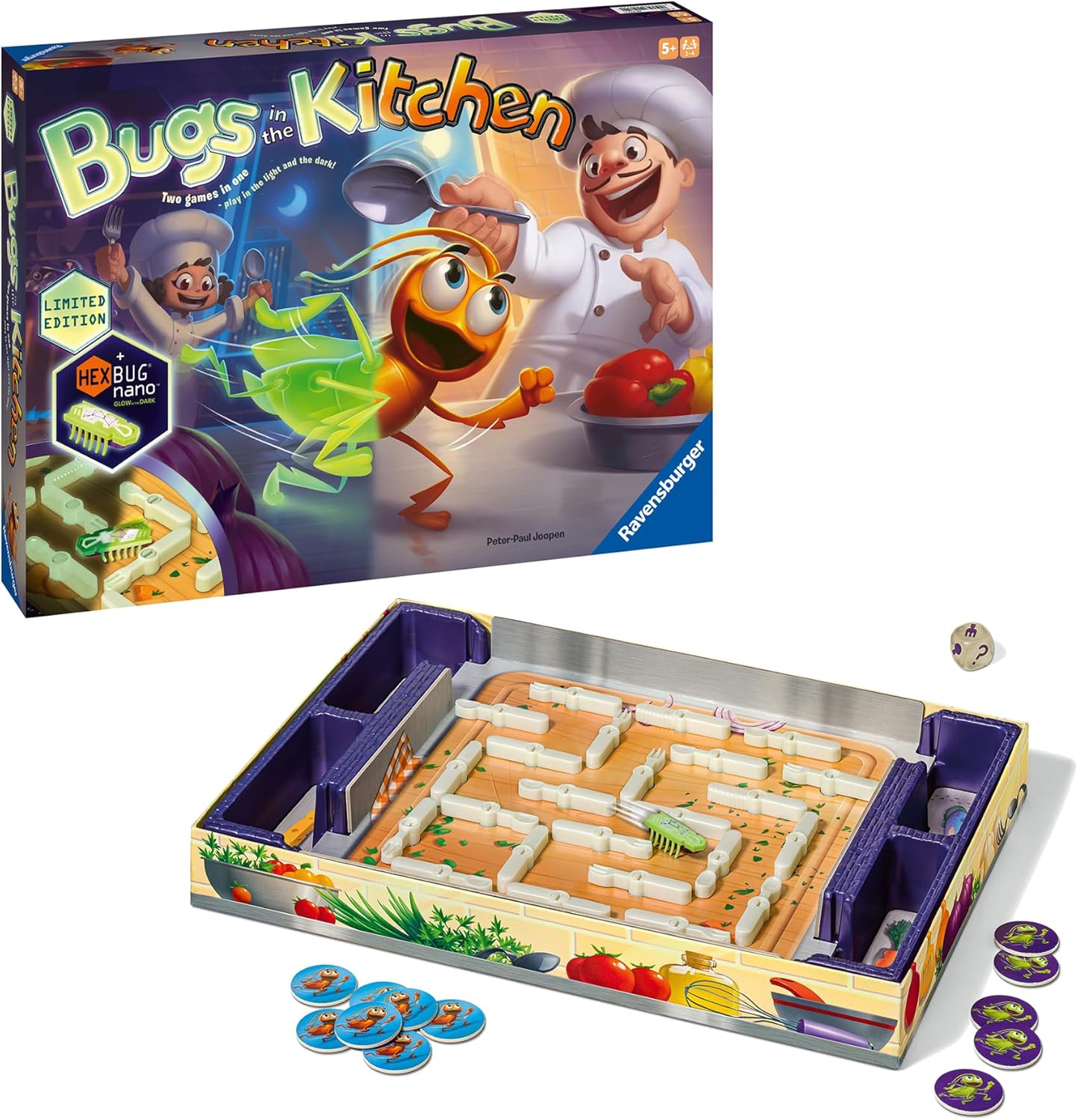 Glow in the Dark Bugs in the Kitchen Board Game