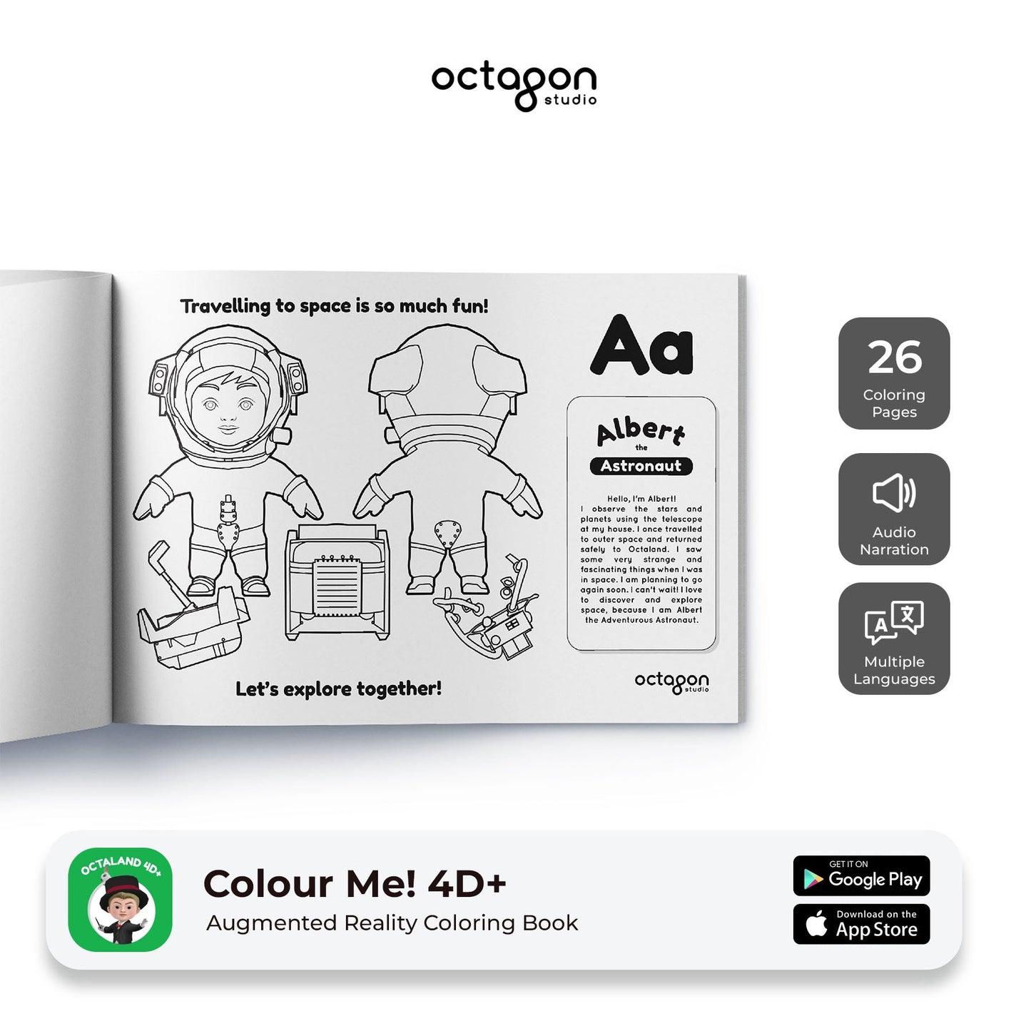 Octaland ColourMe!  Augmented Reality Coloring Book