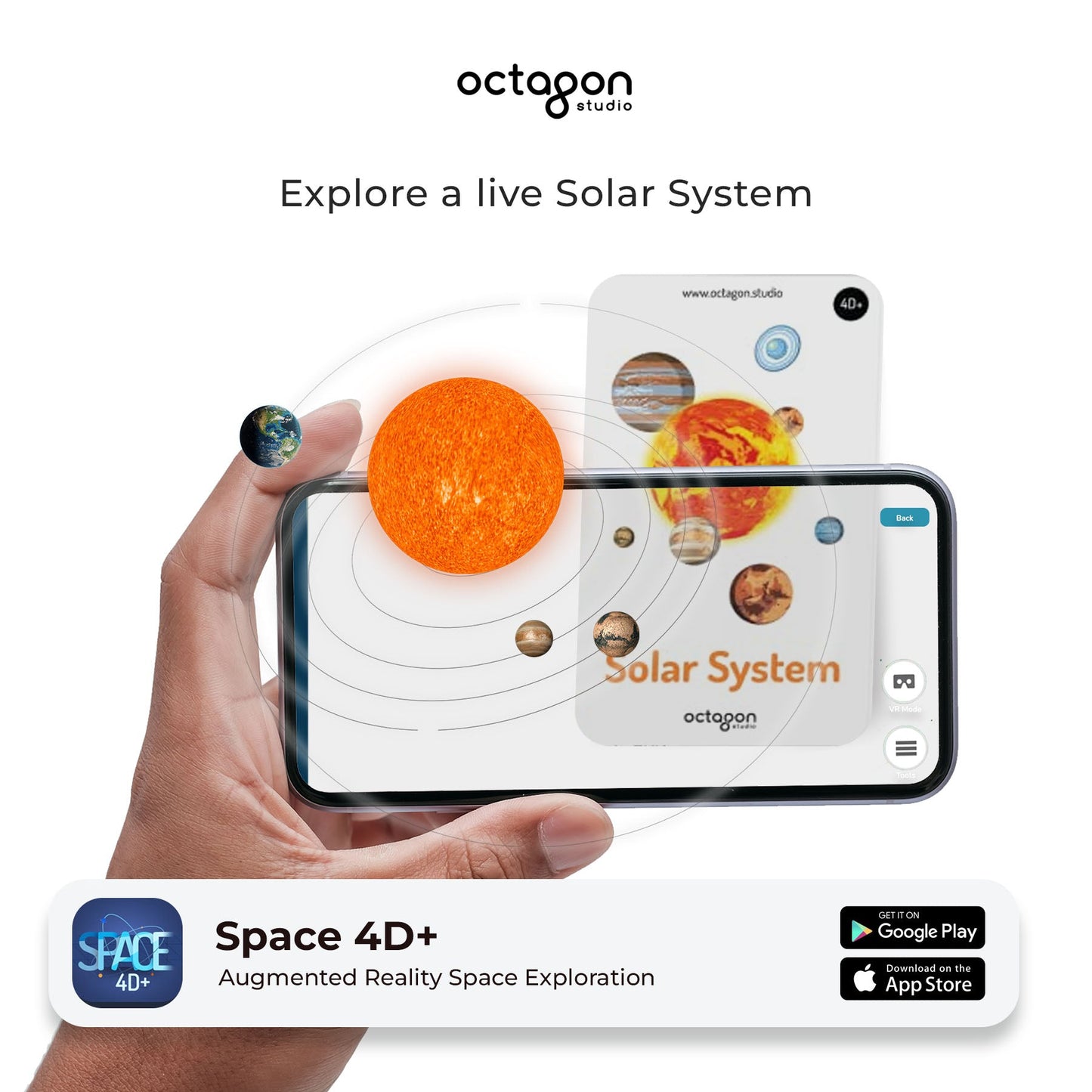 Space 4D+ Augmented Reality Cards