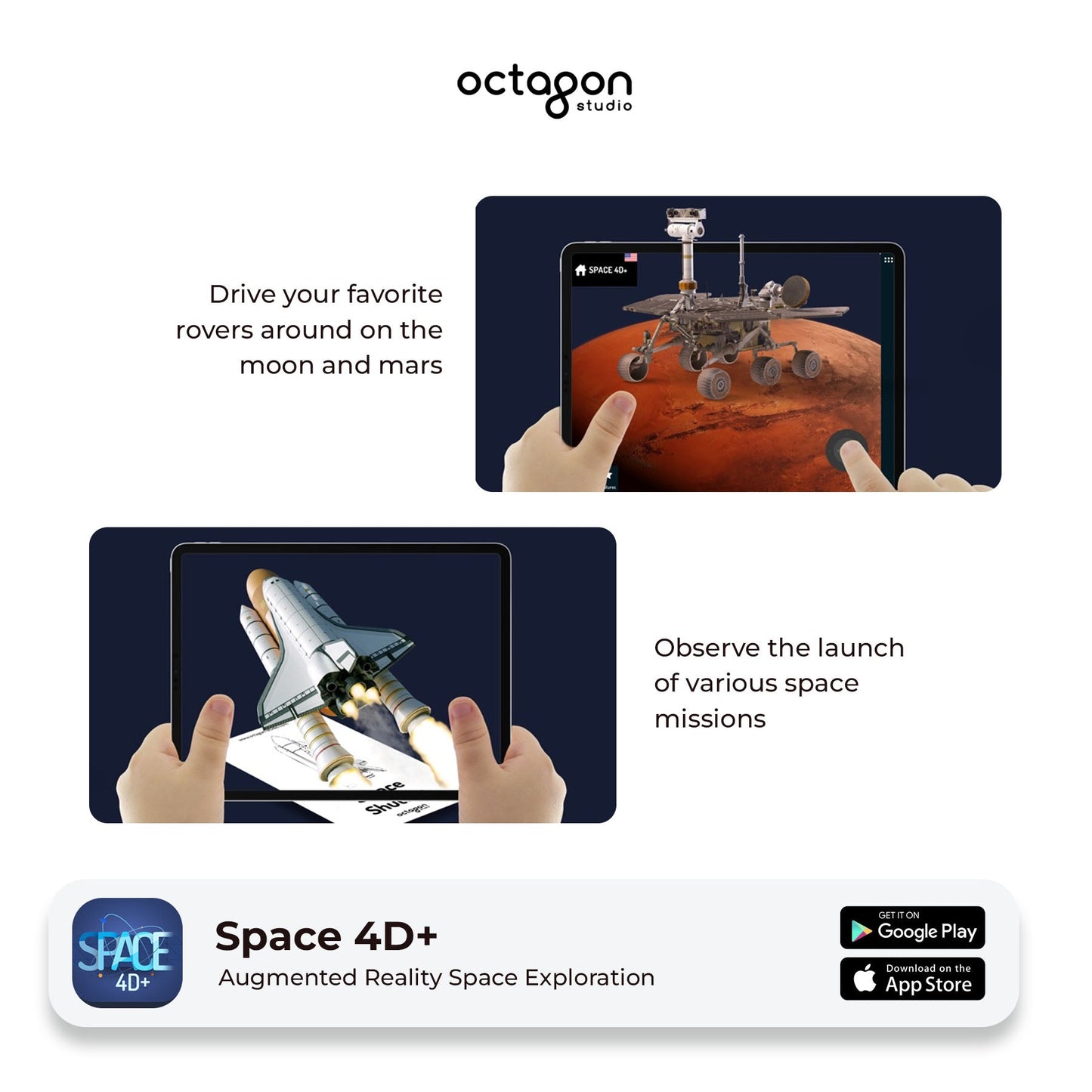 Space 4D+ Augmented Reality Cards