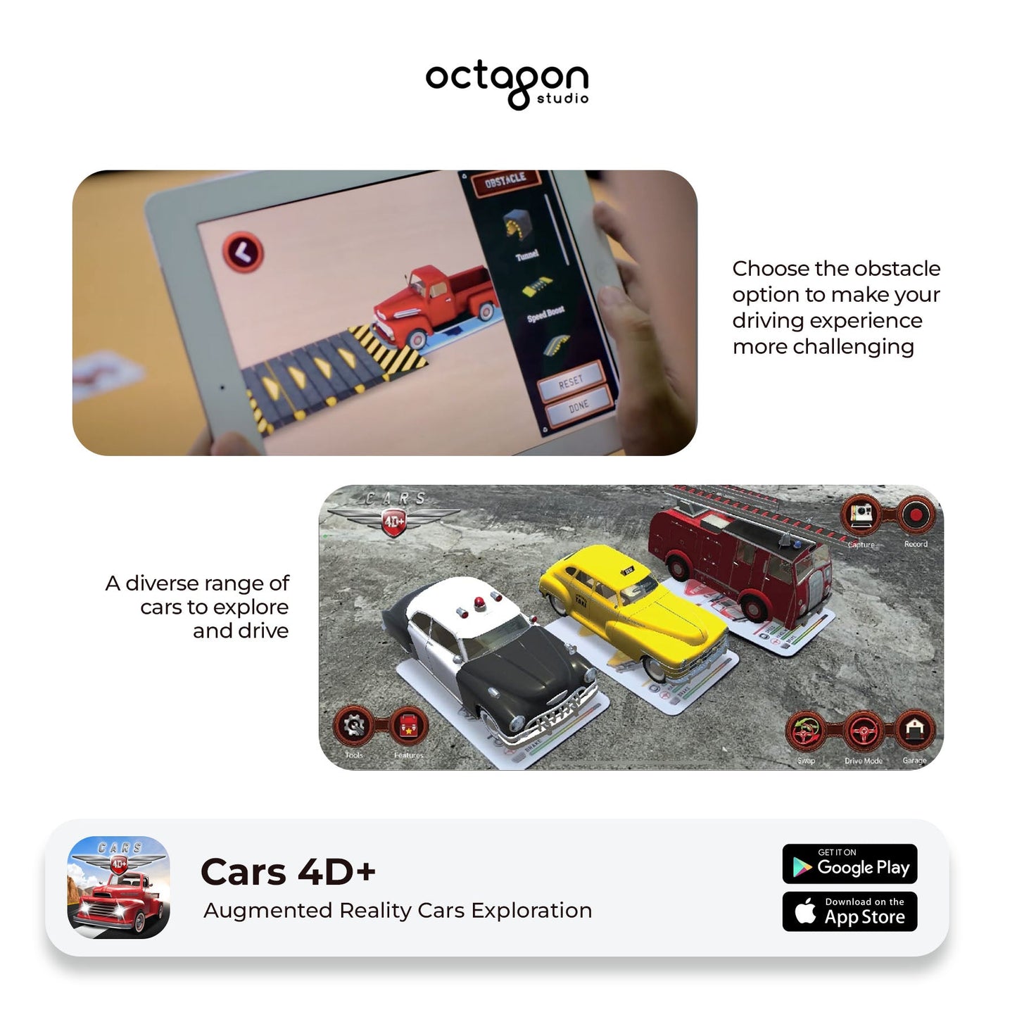 Cars 4D+ Augmented Reality Cards