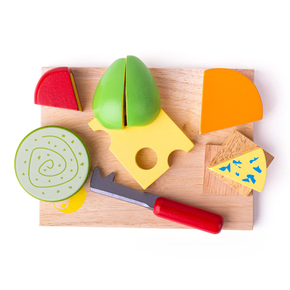 Wooden Cheese Board Play Set 🧀