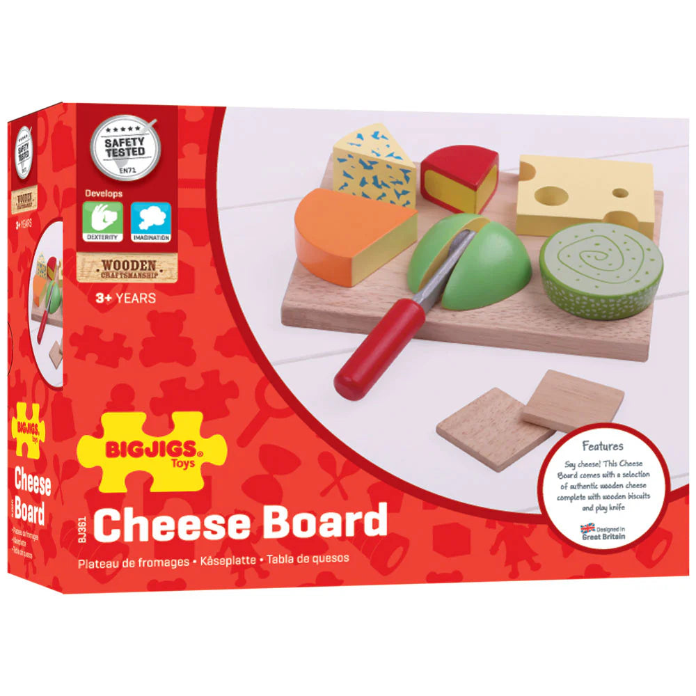 Wooden Cheese Board Play Set 🧀