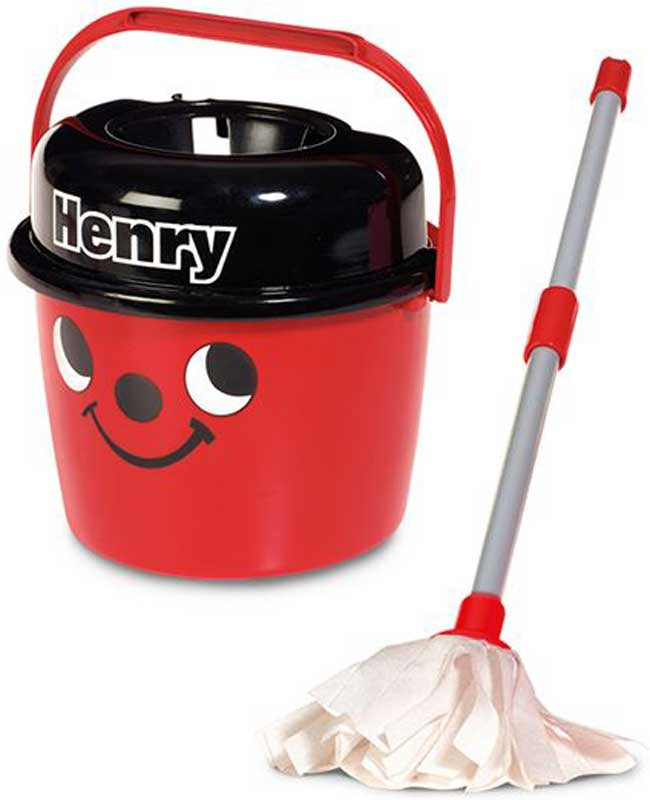 CASDON HENRY MOP AND BUCKET Fun Cleaning Role Play Toy for Kids (Ages 3+)