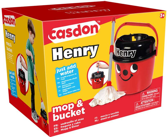 CASDON HENRY MOP AND BUCKET Fun Cleaning Role Play Toy for Kids (Ages 3+)