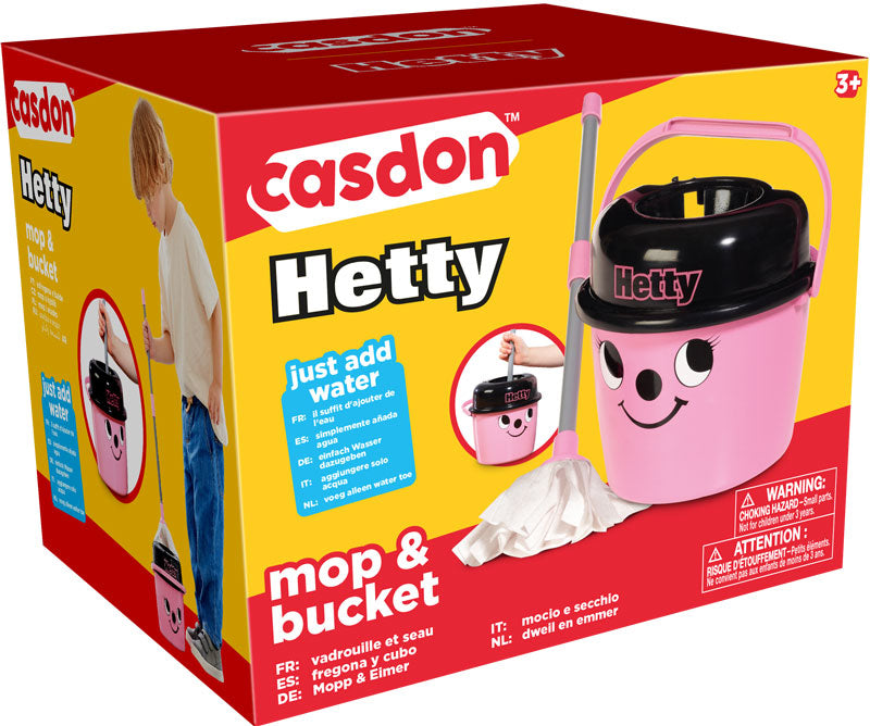 Casdon Hetty Mop & Bucket – Fun Cleaning Role Play Toy for Kids (Ages 3+)