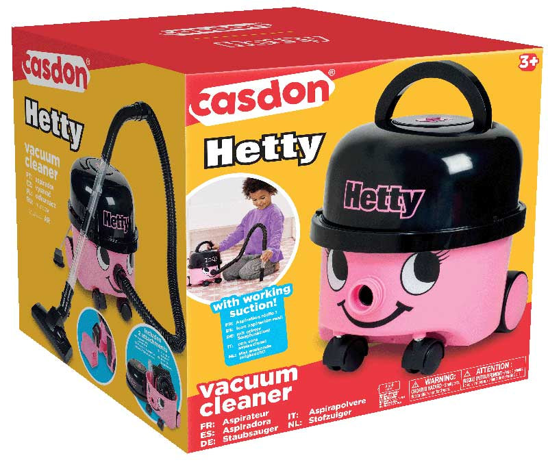 Casdon Hetty Toy Vacuum Cleaner – Real Working Suction Cleaning Toy (Ages 3+)