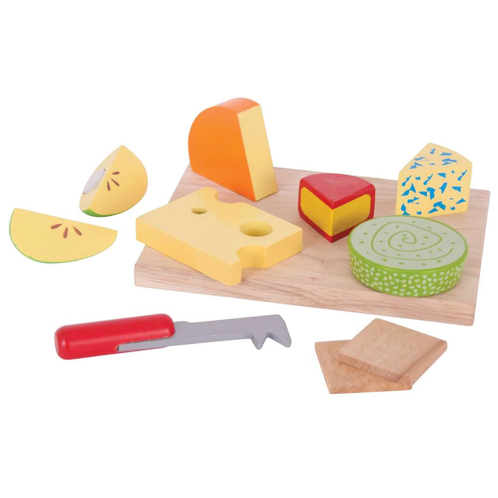 Wooden Cheese Board Play Set 🧀