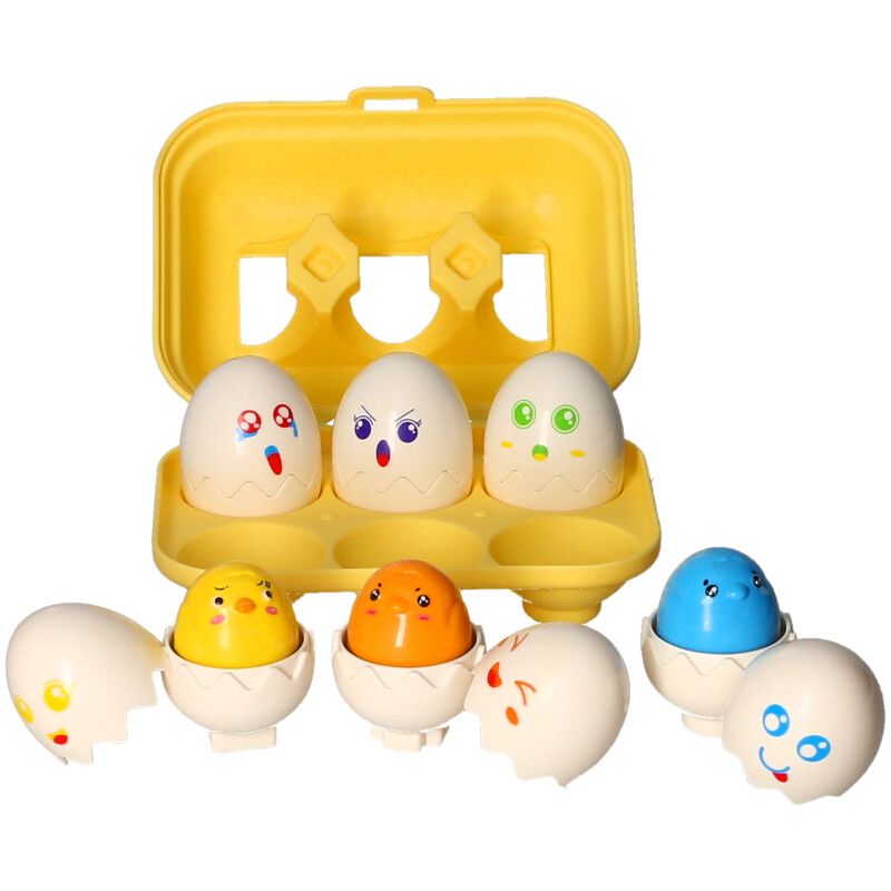 Baby Shape Sorter Squeaky Matching Eggs Six Interactive Learning Toy A to Z