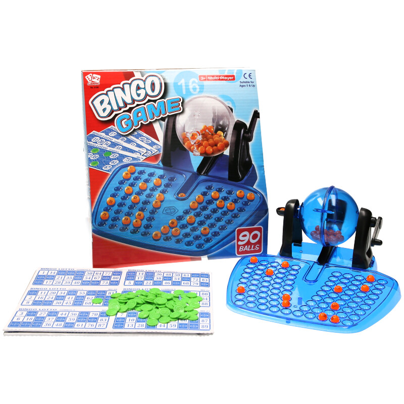 Bingo Lotto Game – Traditional Family Bingo Set with 90 Balls & Tray (Ages 5 to 105)