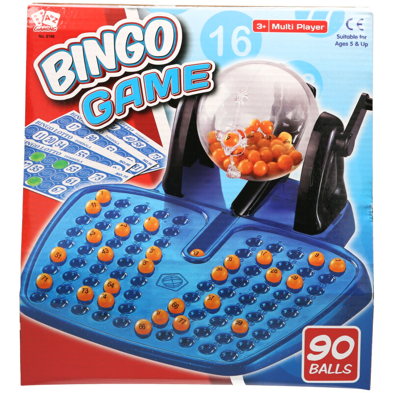 Bingo Lotto Game – Traditional Family Bingo Set with 90 Balls & Tray (Ages 5 to 105)