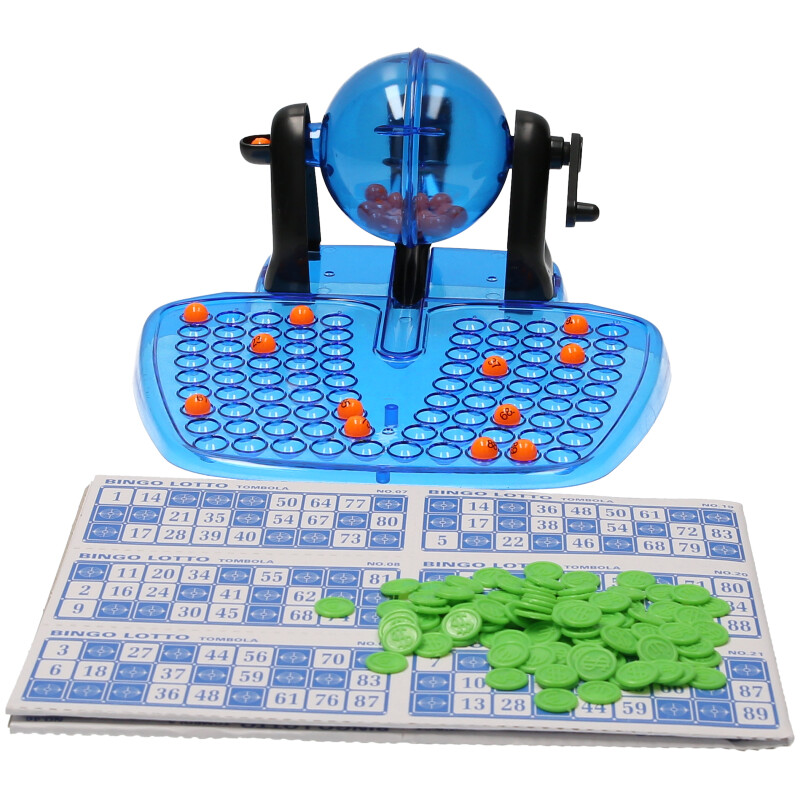 Bingo Lotto Game – Traditional Family Bingo Set with 90 Balls & Tray (Ages 5 to 105)
