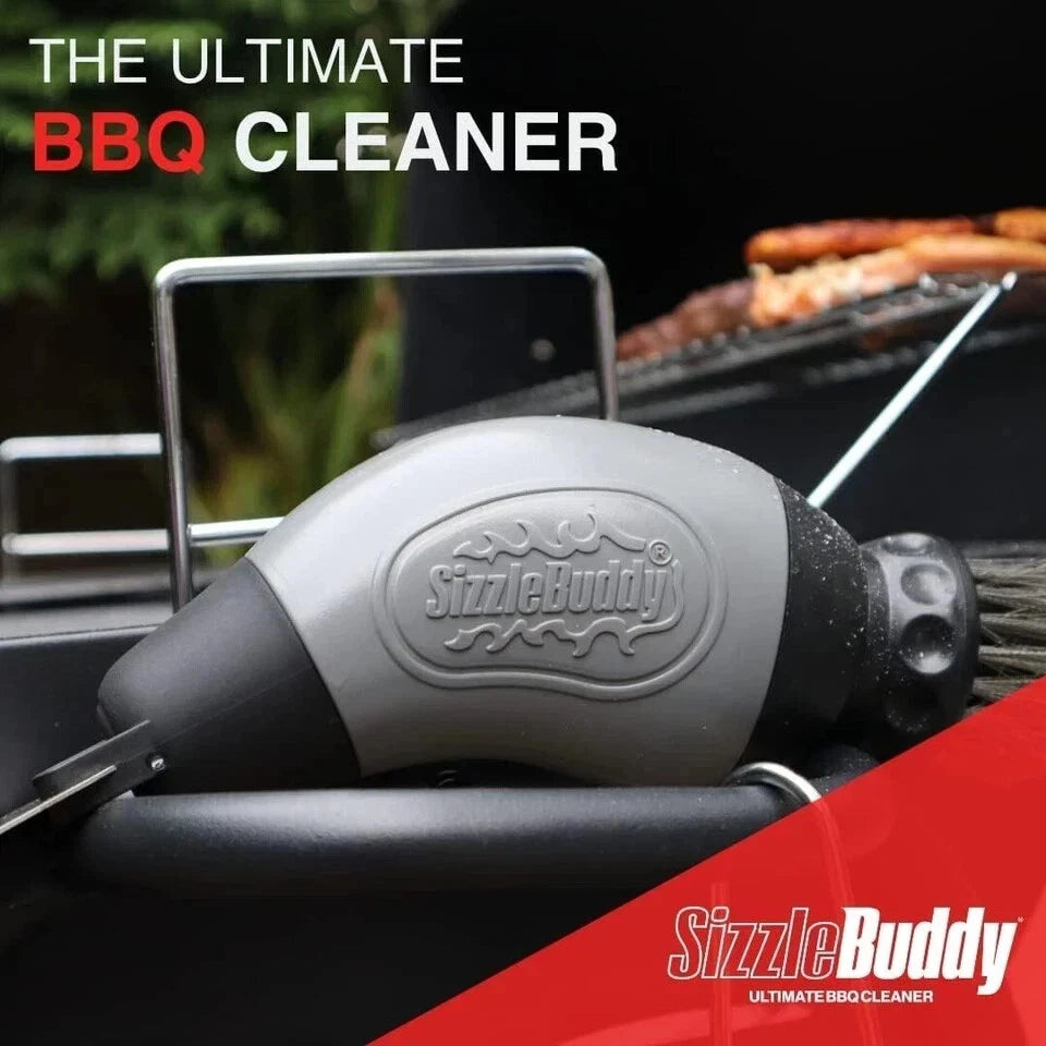Sizzle Buddy BBQ Cleaning Brush with Scraper Stainless Steel
