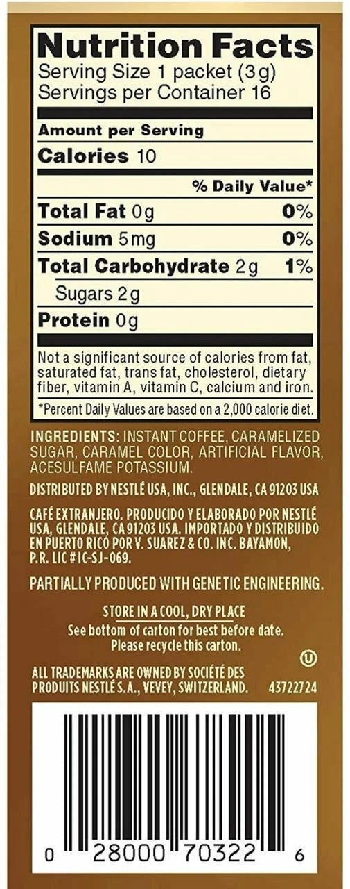 Nescafe Taster's Choice Hazelnut Instant Coffee Singles 16 Count