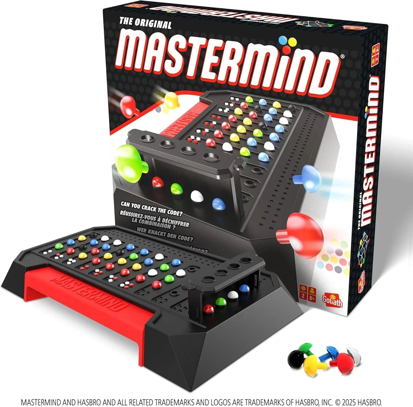 Mastermind The Original – Classic Code Cracking Strategy Game for 2 Players (Ages 8+)