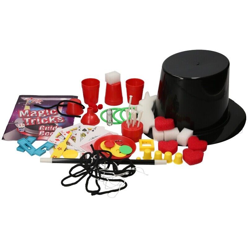 Magic Tricks Set for Kids Magic Wand Magician's Hat & Rabbit Trick Age 6+ Gift