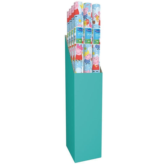 2x GIFTMAKER Peppa Pig 2M Kids Present Gift Wrapping Paper Roll Birthday