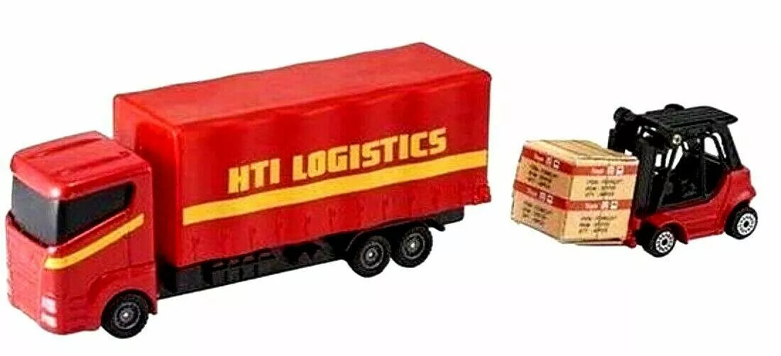 Teamsterz Load and Go Die-Cast Logistic Lorry with Forklift – 3 Assorted Designs | Kids Vehicle Toy