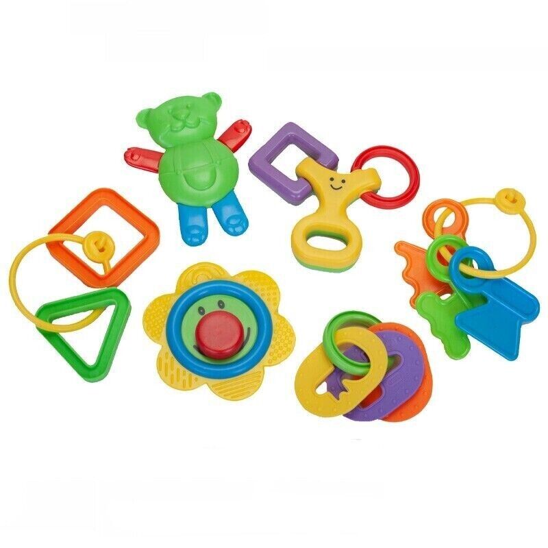 Baby rattle teether toy hot sale set