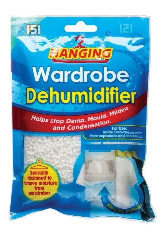 Hanging Wardrobe Dehumidifier Damp Mould Mildew Moisture Condensation 450ml