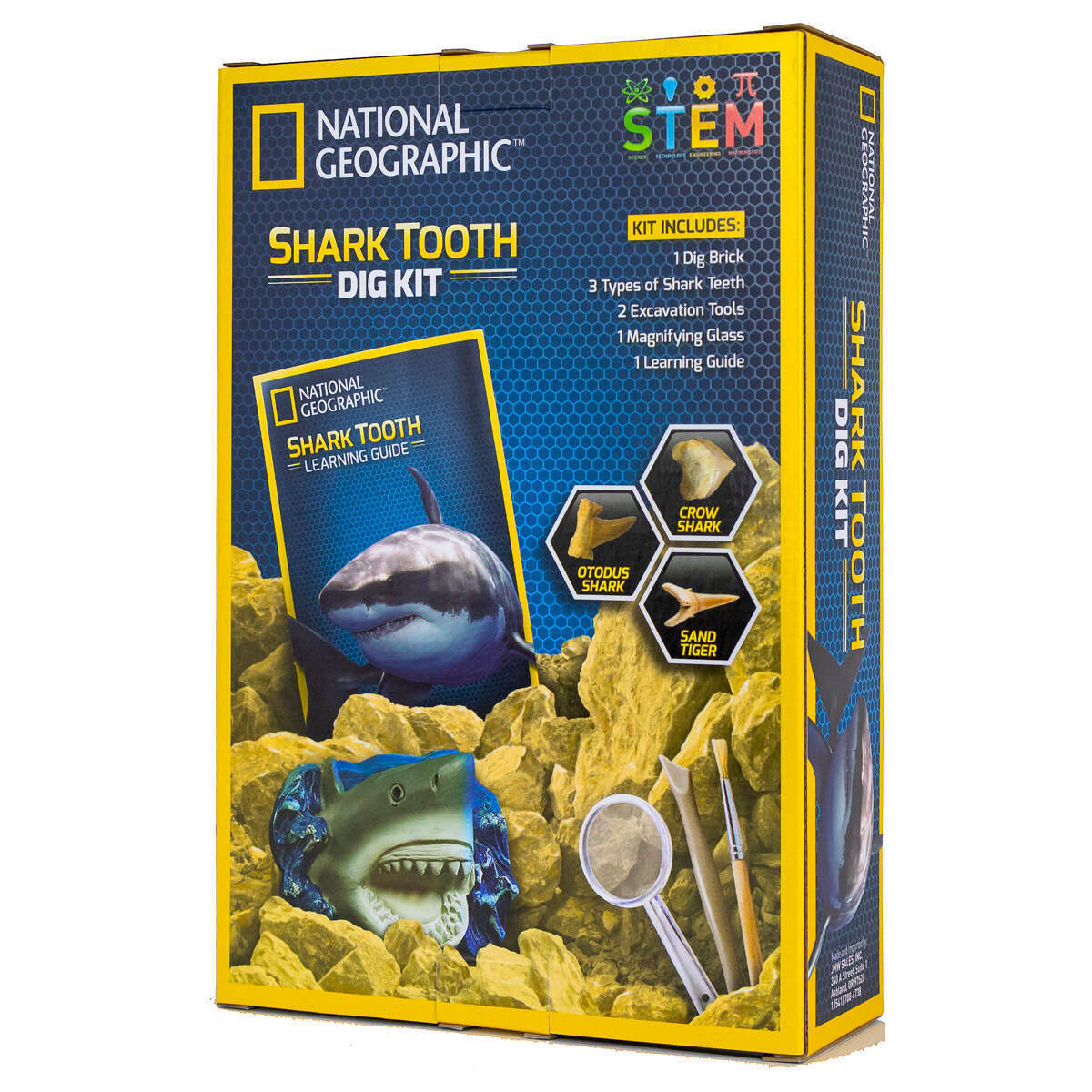 National Geographic Shark Tooth Dig Kit STEM Educational Activity Kit Brand New