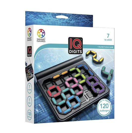 SmartGames - IQ Games IQ Digits /Boardgames - New Figures - 120 Challenges