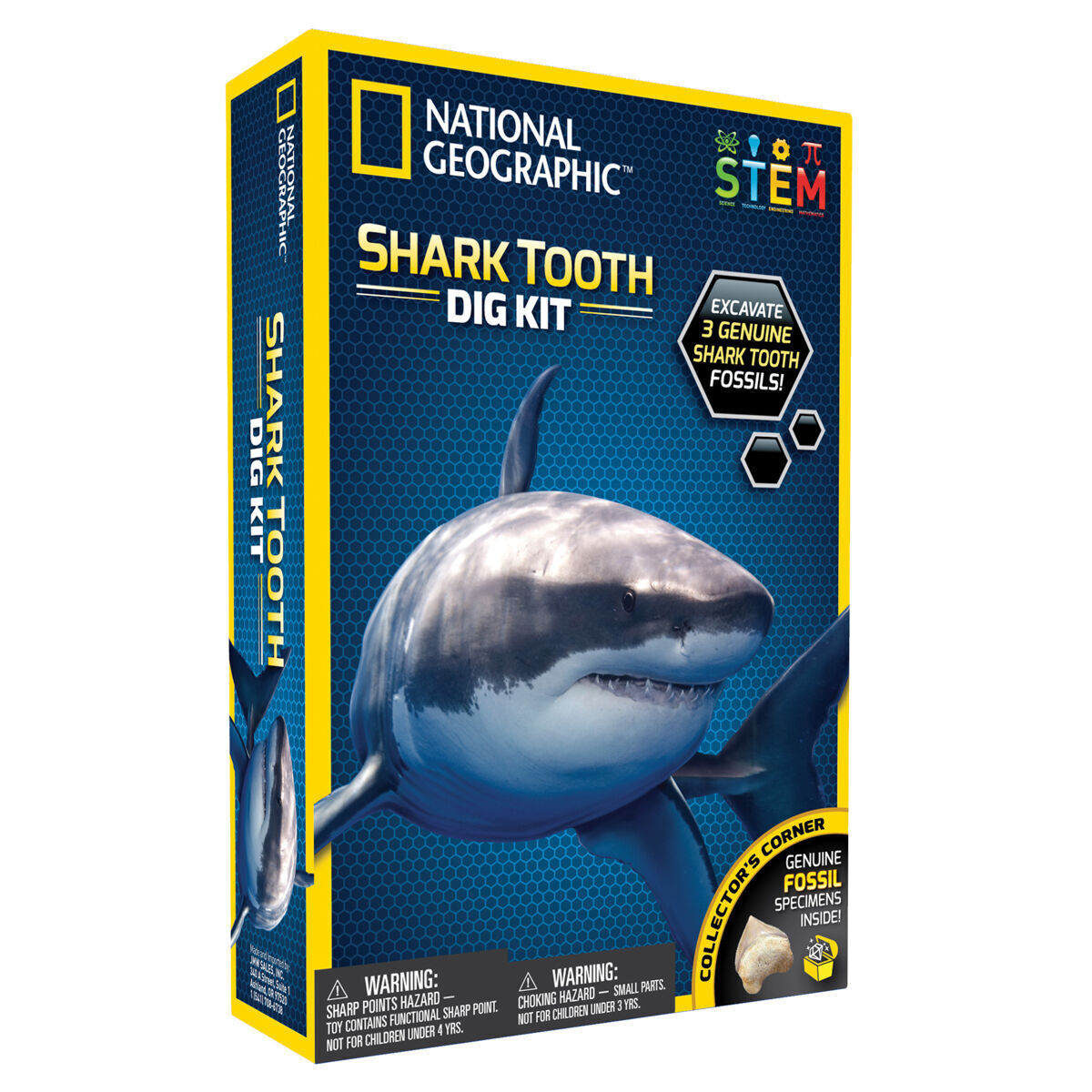 National Geographic Shark Tooth Dig Kit STEM Educational Activity Kit Brand New