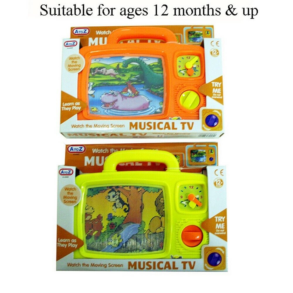 Baby Toddler Wind Up Musical TV Activity Toy 12 Months + Brand New