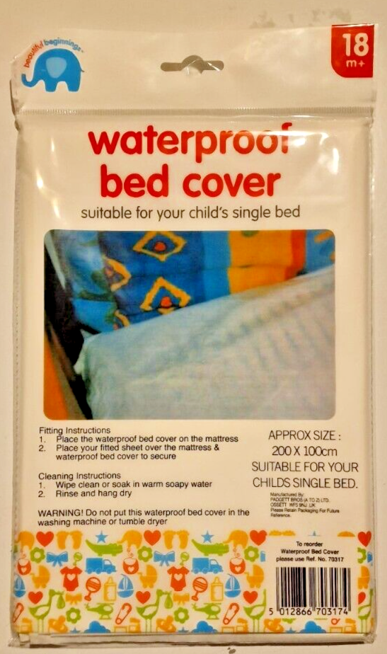 Waterproof Baby Toddler Bed Cover Mattress Protector Single Sheet