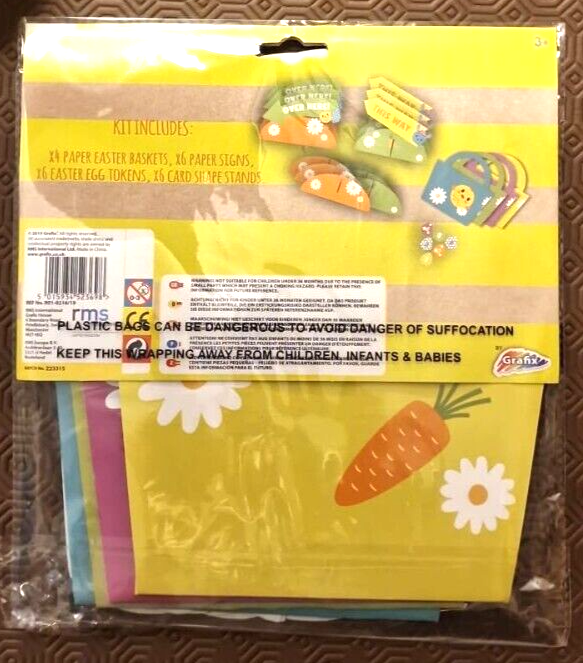 Easter Egg Hunt Kit - Kids Children Party Garden Ideas Find Treasure Eggs Grafix