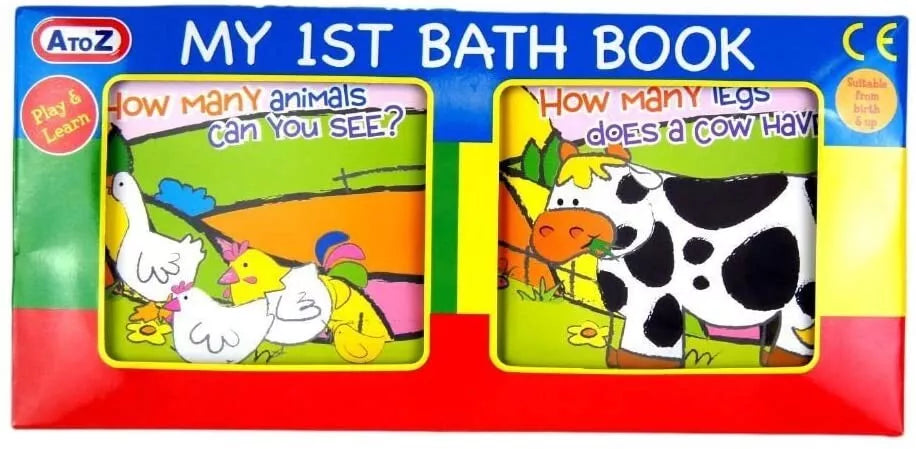 My 1st First Bath Book Baby Toddler Bathtime Play Floating Educational Toy