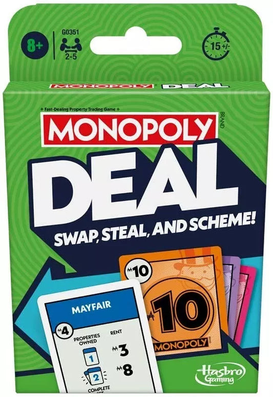 Monopoly Brand Monopoly Deal Family Card Game UK