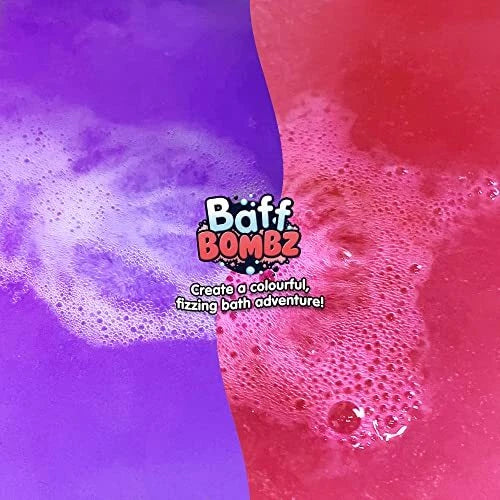 Zimpli Kids Christmas Baff Bombz – Pack of 12 Festive Bath Bombs (4 Fun Shapes) | Skin Safe & Biodegradable