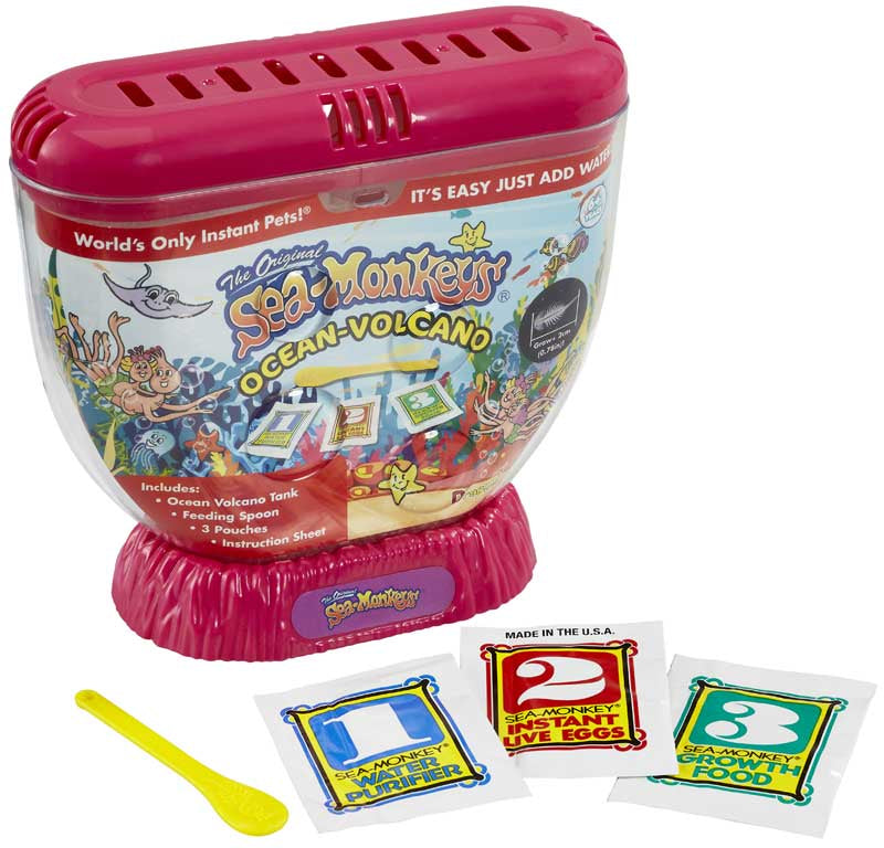 Sea Monkeys Volcano Zoo - The Original Sea Monkeys with Larger Tank & Volcano