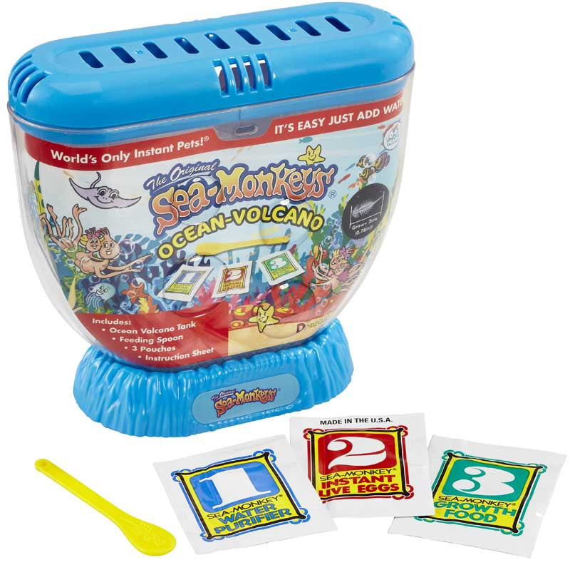 Sea Monkeys Volcano Zoo - The Original Sea Monkeys with Larger Tank & Volcano