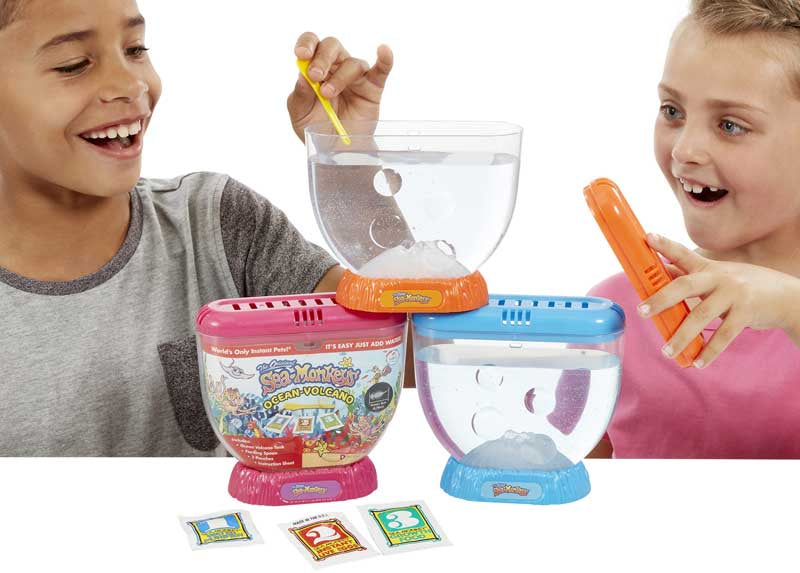 Sea Monkeys Volcano Zoo - The Original Sea Monkeys with Larger Tank & Volcano