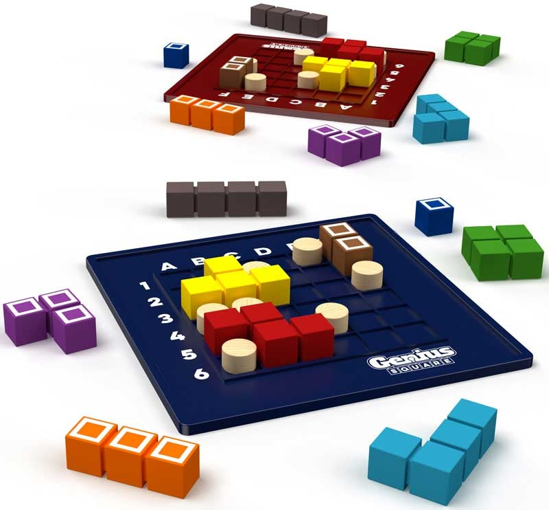 Smart Games - Genius Square | Fast-Paced Puzzle Game for 1-2 Players